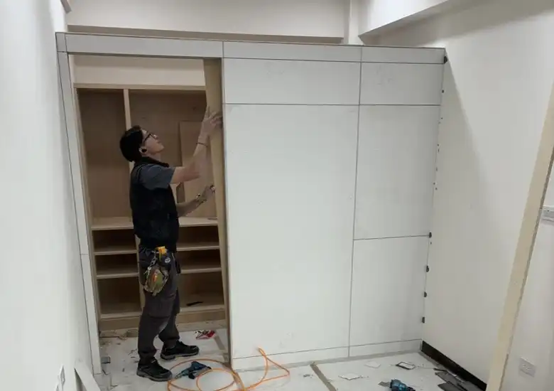 室內隔間工程施工實景，西屯室內隔間設計玻璃隔間拉門隔間輕隔間隔板施作